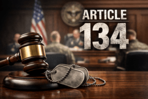 Article 134 UCMJ