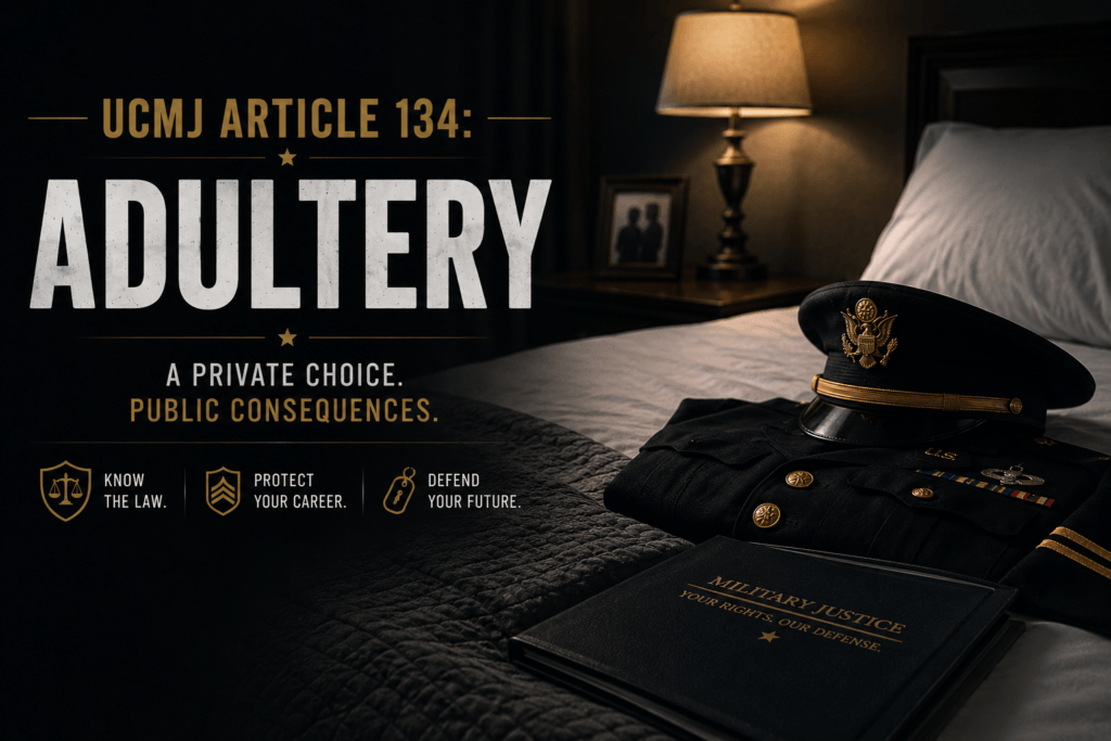 UCMJ Article 134 Adultery