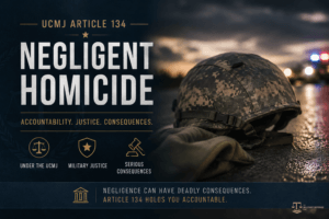 UCMJ Article 134 Negligent Homicide